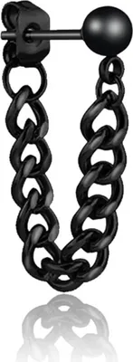 Produktbild von 1 Pc Männer Stud Ohrringe Einfarbig Punk Stil Multi Formen Gothic Keine Entzündung Männer Baumeln Ohrringe Geschenk-F