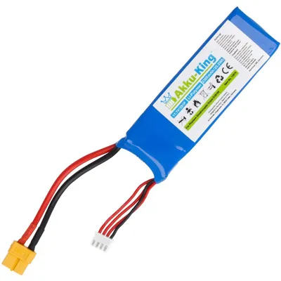 Produktbild von Akku kompatibel mit DJI DJB100 - Li-Polymer 11.1V 2300mAh - für Phantom 1, Align F450, F550, 7FE0, RI36, Walkera Runner 250 u. a. Quadrocopter
