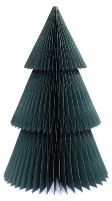 Only Natural – Wabenpapier-Weihnachtsbaum – Grau – 30 cm – Ansicht 1