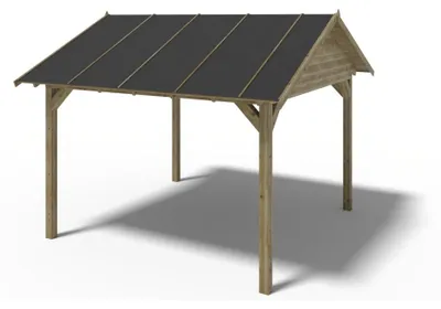 Immagine prodotto di Gazebo da giardino in legno pergola 4.04x4.17 m - Impregnata