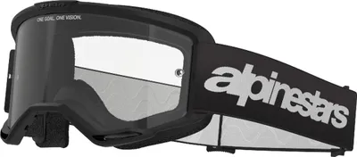 Produktbild von Alpinestars Vision 3 Wordmark Motocross Brille, schwarz, Einheitsgröße