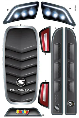 Produktbild von Smoby Ersatzteil AAL5002 Sticker Aufkleber für Smoby Traktor Farmer XL