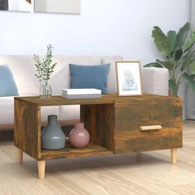 Produktbild von Couchtisch Räuchereiche 89,5x50x40 cm Holzwerkstoff , Couchtische Design 2024