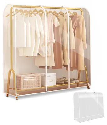 Kleiderabdeckung transparent 120x50x150 cm mit Reißverschluss