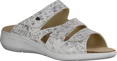 Produktbild von Finn Comfort Kiribati Damenschuhe, Pantolette, Leder, Weiß, sehr leicht - Damenschuhe Pantolette / Zehentrenner, Weiß, leder (words)