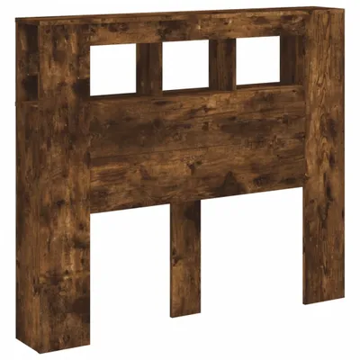 Obrázek produktu pro LED čelo postele kouřový dub 120x18,5x103,5 cm materiál na bázi dřeva