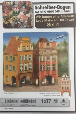 Produktbild von Schreiber-Bogen Kartonmodellbau Wir bauen eine Altstadt! Set 4 HO