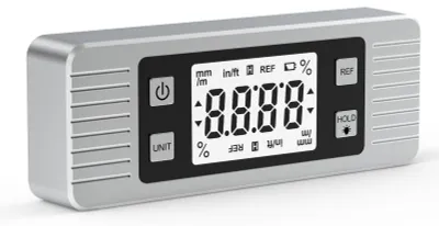 Obrázek produktu pro Digitální úhloměr, magnetický úhloměr, sklonoměr, vodováha, úhloměr, úhlová kostka, vodováha, krabička s magnetickým úhloměrem
