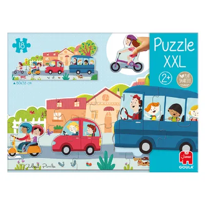 Produktbild von puzzlespiel XXL City junior 80 x 38 cm Karton 18 Teile