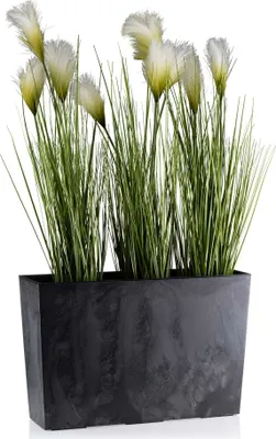 Zdjęcie produktu dla HowHomely 12L doniczka Bloom 36 cm wysokości, doniczka na rośliny, czarna doniczka na balkon ogrodowy