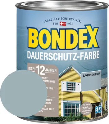 Produktbild von BONDEX Holzfarbe-Dauerschutzfarbe lagunenblau 750 ml
