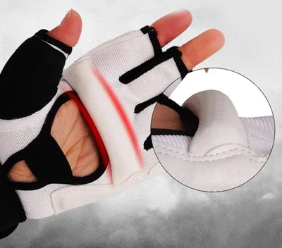 Produktbild von S - MMA Handschuhe, Boxkampfhandschuhe MMA Mitts mit verstellbarem Armband, Halbe Fingerhandschuhe Sparring Handschuhe Training Kickboxen Muay Thai Schlagen Kampf Mixed Martial Arts