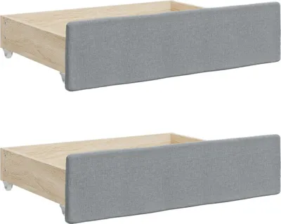 Zdjęcie produktu dla Szuflady pod łóżko, 2 szt., jasnoszare