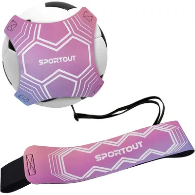 Obrázok produktu pre Príslušenstvo na futbalový tréning, tréningový nástroj na kopy, nastaviteľný, ružový, pre deti aj dospelých