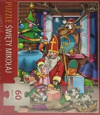 Produktbild von Puzzle 60 Teile Święty Mikołaj für Kinder