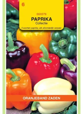 Imagen del producto de Semillas de la variedad de flores "Paprika" de color naranja, en un paquete