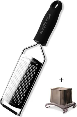 Produktbild von Microplane Gourmet Küchenreiben-Set feine Reibe  + Fingerschutz