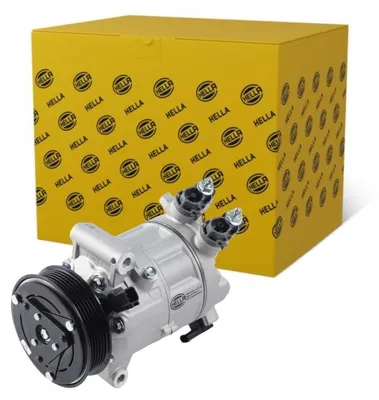Obrázok produktu pre Klimakompresor 12 V, Ø 108 mm, HELLA Thermo-Expertise, vhodný napr. pre FORD FOCUS
