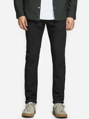 Immagine prodotto di Jack & Jones 12159954, Chino, Adulto, Nero, Spandex, Poliestere, Viscosa, Non candeggiare, Asciugatura naturale