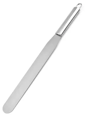 Produktbild von Kuchenspatel aus Edelstahl, 15,2 cm, Zuckergussspatel, Keksteigschaber