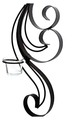 Produktbild von MyFlair Windlichter, Metall, Schwarz, 16 x 9 x 74 cm