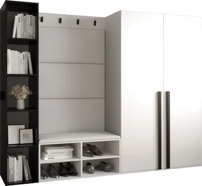 Produktbild von Garderobe MIRO Set 4 mit gepolsterten Paneelen Industrial Design