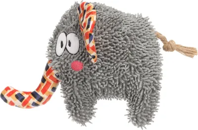 Produktbild von Flamingo Hundespielzeug Saffia Elefant mit Seil grau