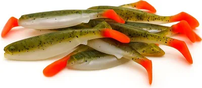 Zdjęcie produktu dla Savage Gear Cannibal Shad 10 cm Olive Hot Orange 1 Stück
