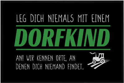Deurmat mit Spruch 60x40 cm, antirutsch, waschbar