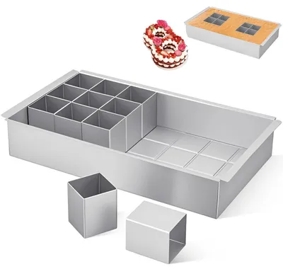 Produktbild von Verstellbare Zahlen & Buchstaben Backform Set Aluminium Antihaft DIY Kuchenform