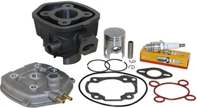 Image de Kit cylindre + culasse 50ccm 40mm PETIT pour Minarelli LC couché Aprilia SR / MBK Nitro / Yamaha Aerox Jog