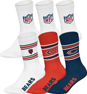 Produktbild von NFL Uni Socken, 6er Pack - NFL Teams, 6Pack Crew Socks, Football, Logo, Baumwollmischung Chicago Bears 2/Weiß 39-42