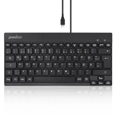 Produktbild von Perixx PERIBOARD-426 DE USB Keyboard German, QWERTZ Black