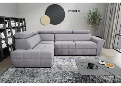 Produktbild von Cloud Ecksofa 268x205 cm mit Schlaffunktion, Stauraum und verstellbaren Kopfstützen - links/rechts