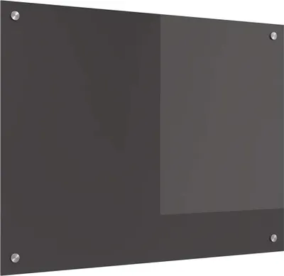 Image de vidaXL Dos de cuisine gris foncé 80 x 60 cm Verre trempé