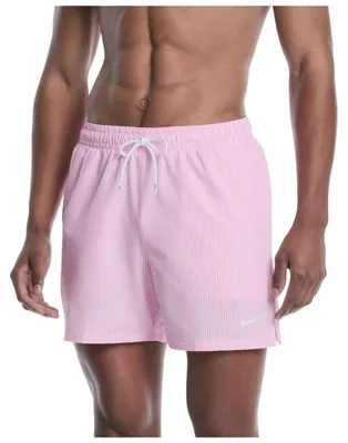 Produktbild von Badehose Nike Bañador Nike Swim Breaker Ripple 5Inch Volley rosa blanco für Herren