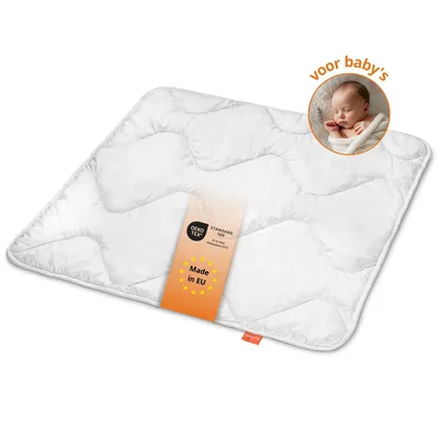 Productafbeelding van Baby-dekbed 80 x 80 cm, dekbed voor alle seizoenen, 100% microvezel, wasbaar, sleepling