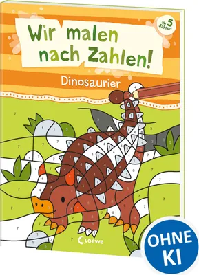 Produktbild von Wir malen nach Zahlen! - Dinosaurier
