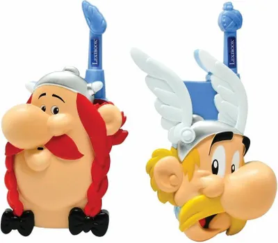 Produktbild von Asterix und Obelix Walkie-Talkies 2er Set im 3D-Design mit 500m Reichweite und 2 Kanälen