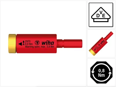 Zdjęcie produktu dla Wiha 2970, 8 N·m, 10%, 1 szt., 59 mm, 5,5 mm, 59 g