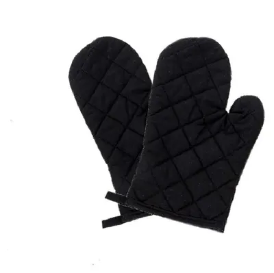 Produktbild von Ofenhandschuhe 1 Paar hitzebeständig Mikrowellenhandschuhe rutschfest Kochen Grillen Schwarz