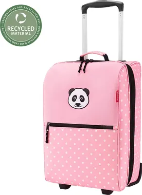 Produktbild von reisenthel trolley XS kids, Reisetrolley, Reisekoffer, Kinderkoffer, Koffer, Polyestergewebe, Panda Dots Pink, 19 L, IL3072