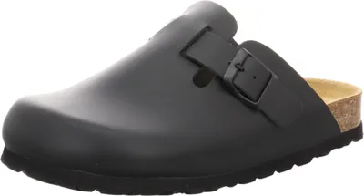 Produktbild von Natural Sense Herren Hausschuhe Clog Leder schwarz 1152538 , Schuhgröße:44 EU