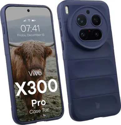 Produktbild von Robuste Handyhülle für Vivo X300 Pro, Bizon Case Tur, Dunkelblau