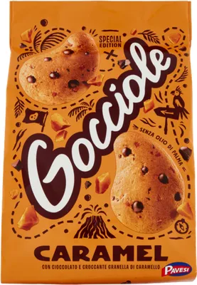 Produktbild von Gocciole Karamellkekse 300g - Pavesi