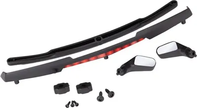 Imagen del producto de Espejos laterales s para Traxxas (izquierda y derecha), soportes para espejos, alerones, alerones