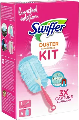 Image de Kit de démarrage Swiffer Duster : 1 manche et 3 chiffons