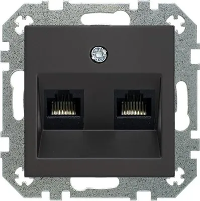 Image de Liregus Ikl-002-01.R/On59 Computer Socket 2Xrj45