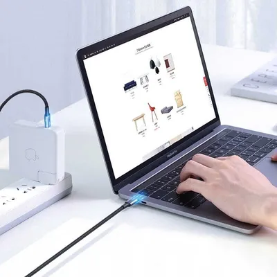 Obrázok produktu pre Kábel USB-C – USB-C Power Delivery s rýchlym nabíjaním, 1 m – sivý