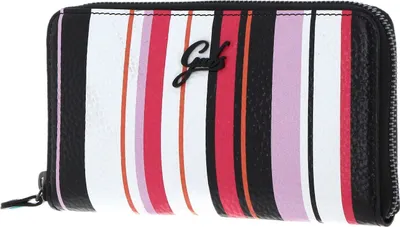 Immagine prodotto di Gabs Pelle portafoglio GMONEY17 ST. Multirighe Ruga Bicolor Black Toni Caldi + Nero + Fresia multicolore